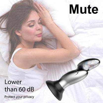 โลหะ Vibrator Anal เสียบของเล่นเพศสำหรับผู้ชาย Anal Massager สแตนเลส Butt Plug G-Spot Anus Stimulator Remote ช่องคลอด Vibrator