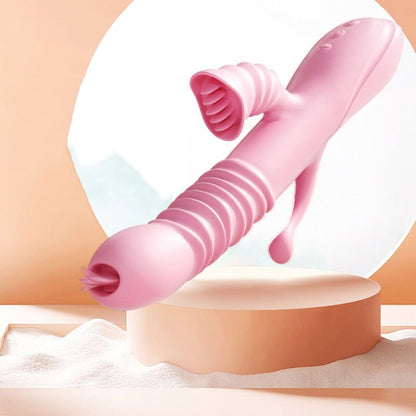 Vibrator ลิ้นเลียแบบยืดหดได้ กระตุ้นทวารหนักสำหรับผู้หญิง เครื่องช่วยสำเร็จความใคร่ทางช่องปากสำหรับผู้หญิง ผลิตภัณฑ์สำหรับผู้ใหญ่ เซ็กส์ทอย