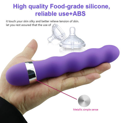 เครื่องสั่น G-Spot หลายสปีด สำหรับช่องคลอดและคลิตอริส ปลั๊กบัตต์ของเล่นทางเพศสำหรับชายหญิง และดิลโด้สำหรับผู้หญิง