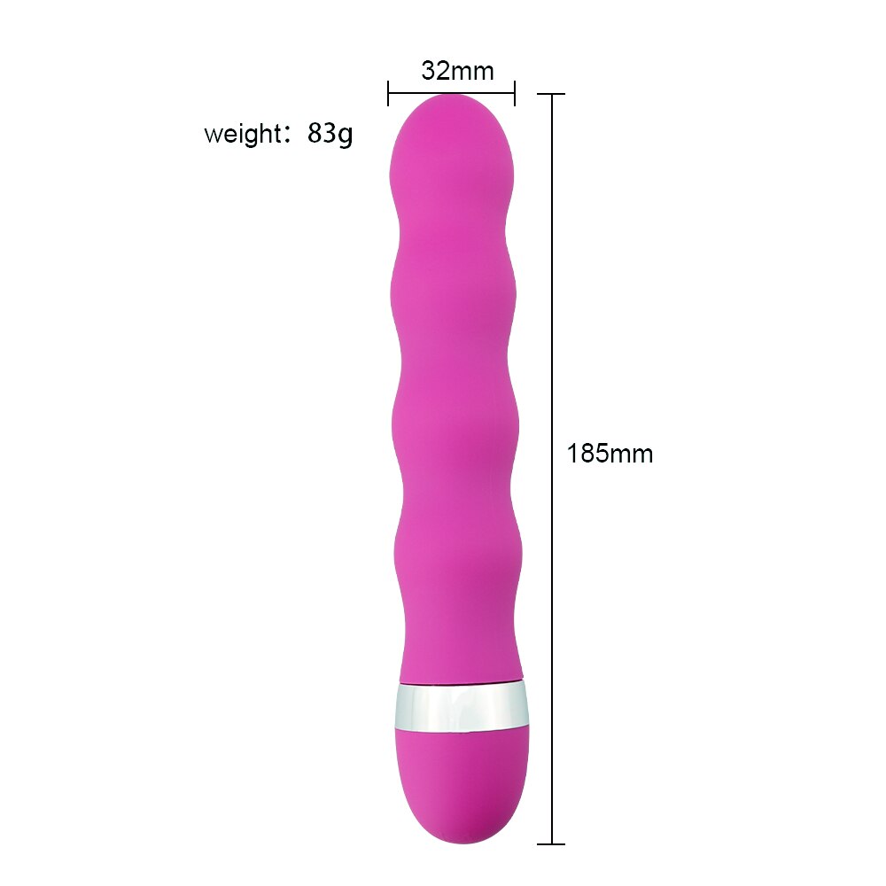 เครื่องสั่น G-Spot หลายสปีด สำหรับช่องคลอดและคลิตอริส ปลั๊กบัตต์ของเล่นทางเพศสำหรับชายหญิง และดิลโด้สำหรับผู้หญิง