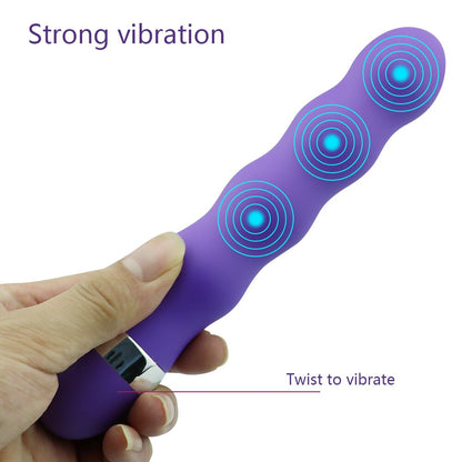 เครื่องสั่น G-Spot หลายสปีด สำหรับช่องคลอดและคลิตอริส ปลั๊กบัตต์ของเล่นทางเพศสำหรับชายหญิง และดิลโด้สำหรับผู้หญิง