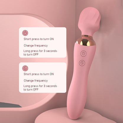 Wand Av Stick Dildo Vibrator ของเล่นทางเพศสำหรับผู้หญิงผู้ใหญ่ เครื่องกระตุ้น G Spot Clitoris Massager สินค้าเซ็กซี่