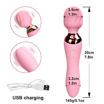 Wand Av Stick Dildo Vibrator ของเล่นทางเพศสำหรับผู้หญิงผู้ใหญ่ เครื่องกระตุ้น G Spot Clitoris Massager สินค้าเซ็กซี่