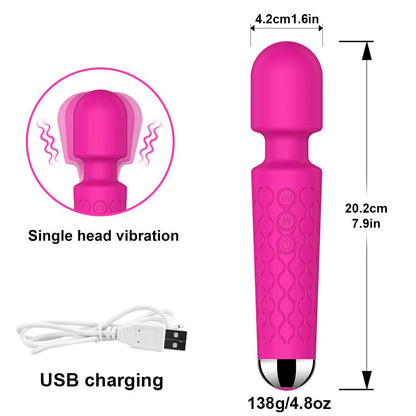 Wand Av Stick Dildo Vibrator ของเล่นทางเพศสำหรับผู้หญิงผู้ใหญ่ เครื่องกระตุ้น G Spot Clitoris Massager สินค้าเซ็กซี่