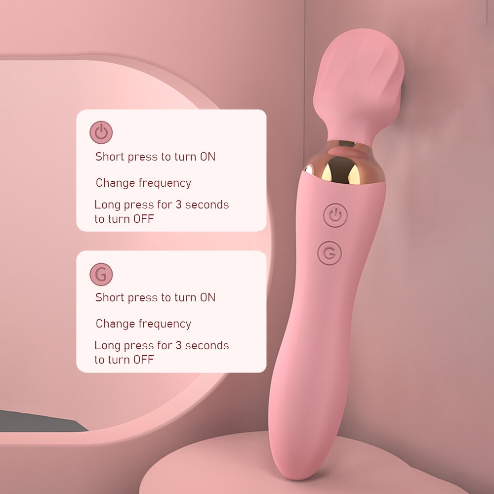 Wand Av Stick Dildo Vibrator ของเล่นทางเพศสำหรับผู้หญิงผู้ใหญ่ เครื่องกระตุ้น G Spot Clitoris Massager สินค้าเซ็กซี่