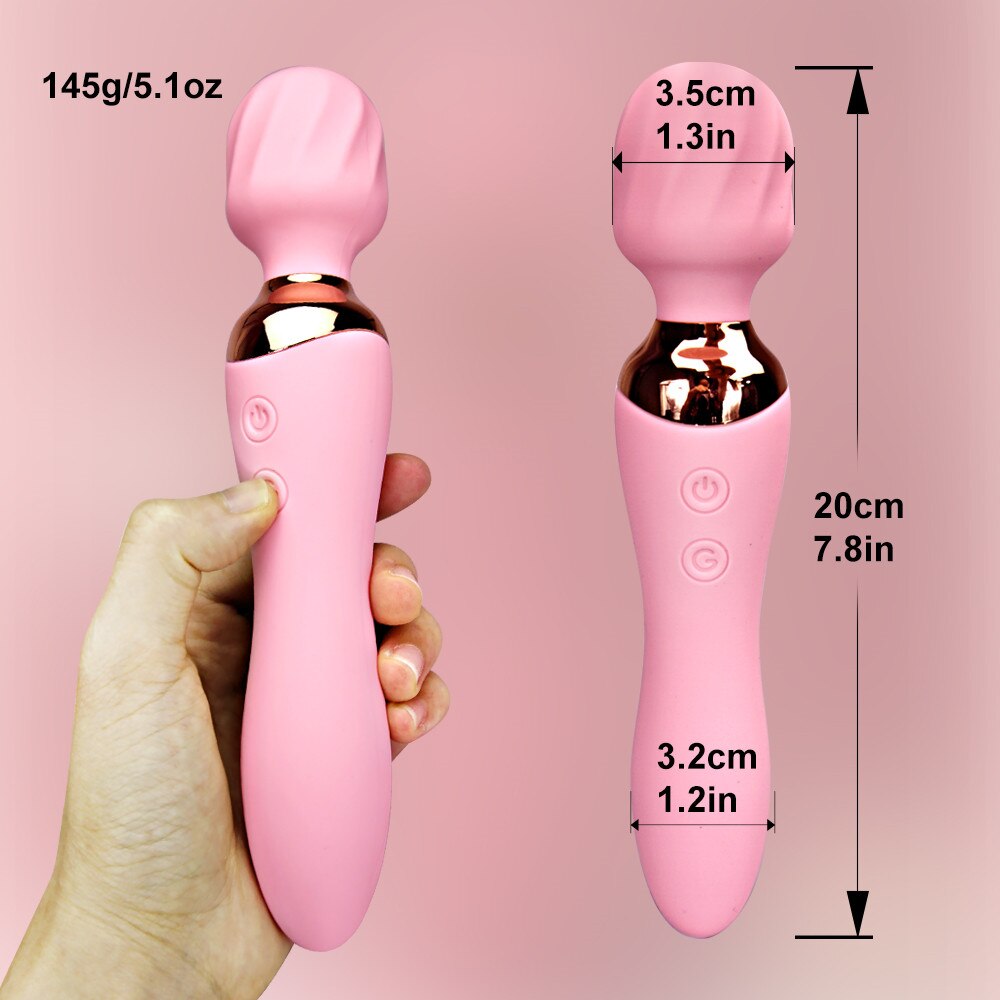 Wand Av Stick Dildo Vibrator ของเล่นทางเพศสำหรับผู้หญิงผู้ใหญ่ เครื่องกระตุ้น G Spot Clitoris Massager สินค้าเซ็กซี่