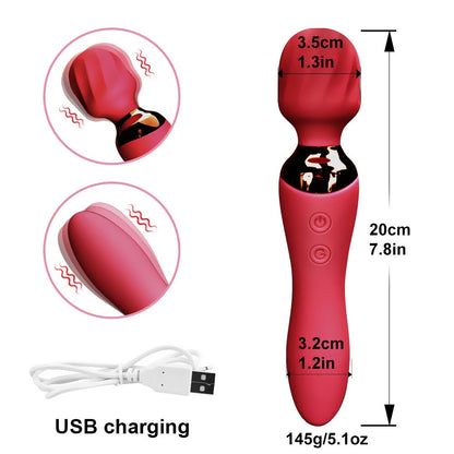 Wand Av Stick Dildo Vibrator ของเล่นทางเพศสำหรับผู้หญิงผู้ใหญ่ เครื่องกระตุ้น G Spot Clitoris Massager สินค้าเซ็กซี่