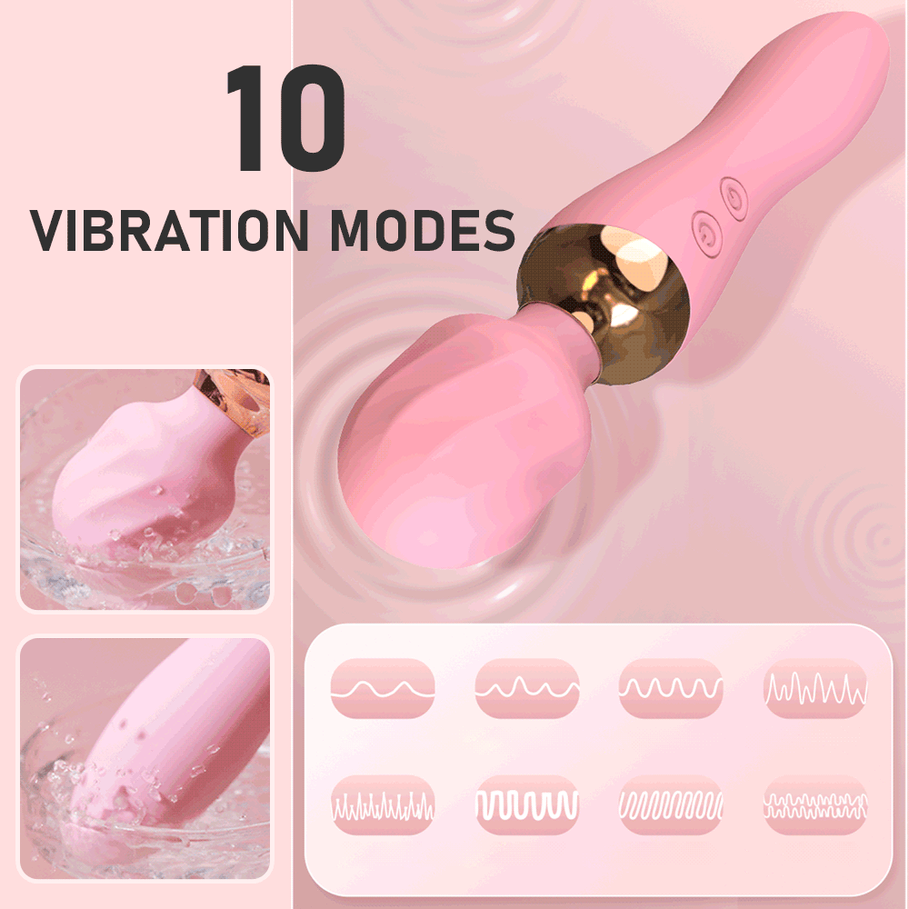 Wand Av Stick Dildo Vibrator ของเล่นทางเพศสำหรับผู้หญิงผู้ใหญ่ เครื่องกระตุ้น G Spot Clitoris Massager สินค้าเซ็กซี่