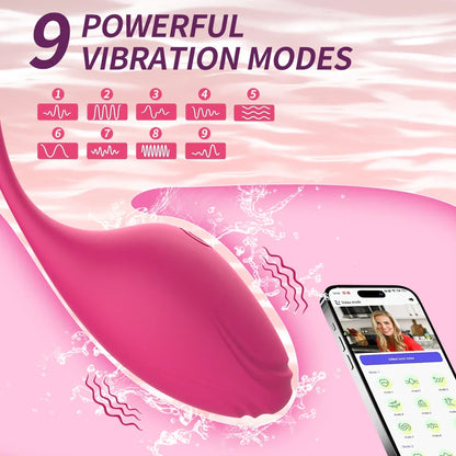 ไวร์เลส APP ควบคุม สอดใส่ช่องคลอด สั่น นวด กระตุ้นคลิตอริส เครื่องสั่นแบบสวมใส่ G-spot อุปกรณ์ช่วยสำเร็จความใคร่สำหรับผู้หญิง