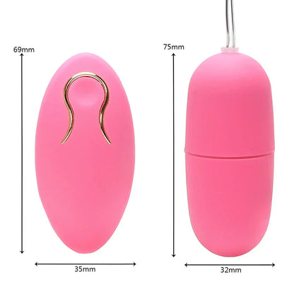 ของเล่นทางเพศไวเบรเตอร์ G-spot แบบไร้สายสำหรับผู้หญิง รีโมทควบคุมได้ 10 ระดับ ไข่สั่นกระตุ้นคลิตอริส ของเล่นนวดช่องคลอด