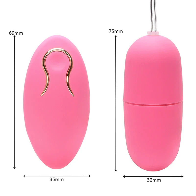 ของเล่นทางเพศไวเบรเตอร์ G-spot แบบไร้สายสำหรับผู้หญิง รีโมทควบคุมได้ 10 ระดับ ไข่สั่นกระตุ้นคลิตอริส ของเล่นนวดช่องคลอด