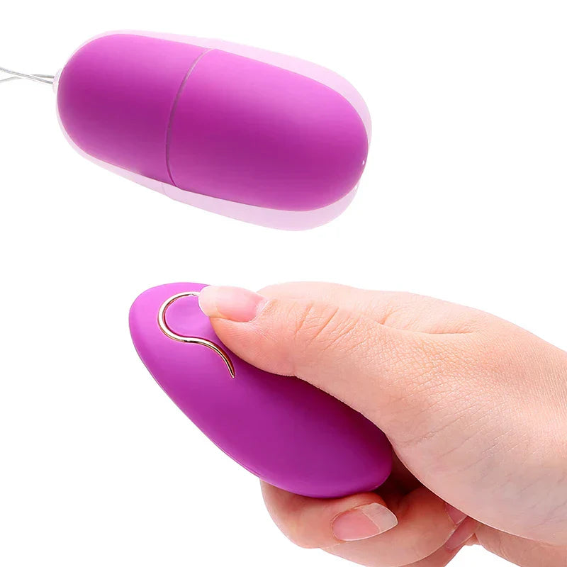 ของเล่นทางเพศไวเบรเตอร์ G-spot แบบไร้สายสำหรับผู้หญิง รีโมทควบคุมได้ 10 ระดับ ไข่สั่นกระตุ้นคลิตอริส ของเล่นนวดช่องคลอด