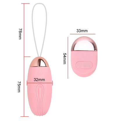 รีโมทคอนโทรลไร้สาย เครื่องนวดไข่สั่น 10 ระดับ ชาร์จ USB ของเล่นทางเพศสำหรับผู้หญิง กระตุ้นคลิตอริส จุด G เครื่องนวดช่องคลอด