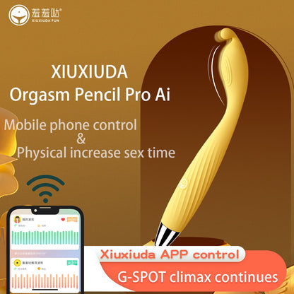 APP 10สปีด เครื่องสั่นทรงพลังสำหรับผู้หญิง ไม้นวดตัวมหัศจรรย์แบบมอเตอร์คู่ ของเล่นทางเพศสำหรับผู้หญิง ของเล่นผู้ใหญ่ G Spot