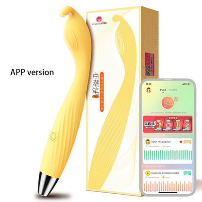 APP 10สปีด เครื่องสั่นทรงพลังสำหรับผู้หญิง ไม้นวดตัวมหัศจรรย์แบบมอเตอร์คู่ ของเล่นทางเพศสำหรับผู้หญิง ของเล่นผู้ใหญ่ G Spot