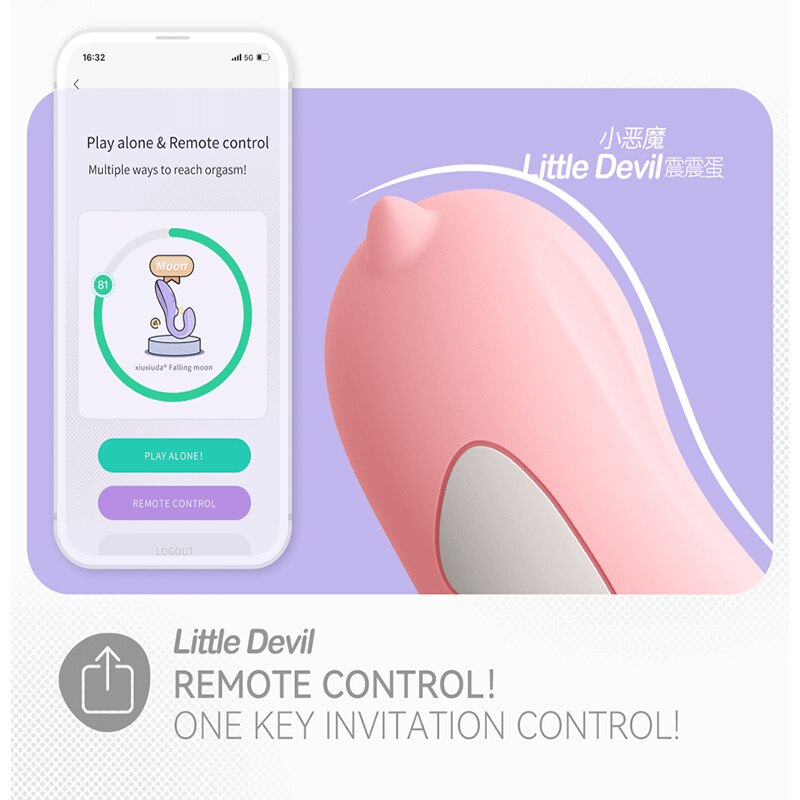 Bluetooth App Vibrator for Women Wireless Vibrating Egg Couples Toy