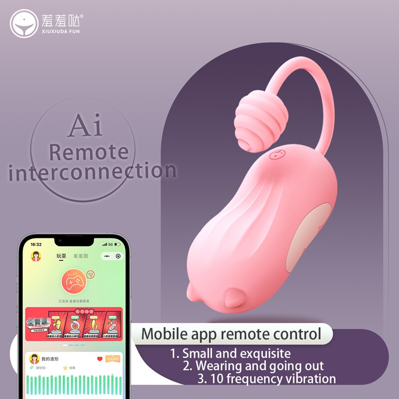 Bluetooth App Vibrator for Women Wireless Vibrating Egg Couples Toy