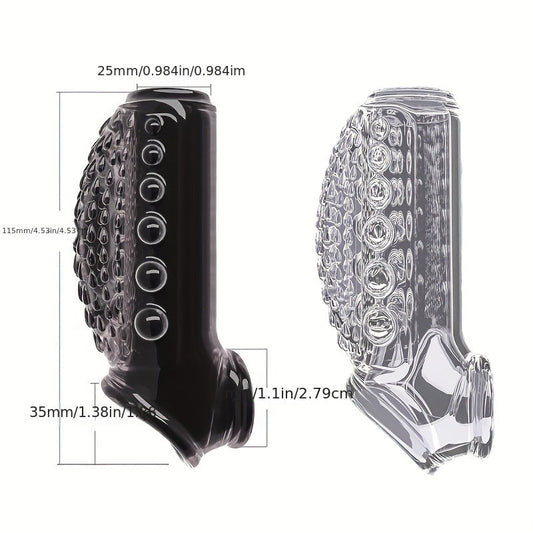 Unique Crystal Dildo Cover - Non-Electric. Solid Color Novelty Sex Accessory For Couples