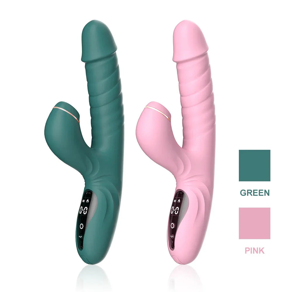 ของเล่นทางเพศสำหรับผู้ใหญ่ หัวอวัยวะเพศชายจำลอง ส่วนขยายระยะไกล การเลียกระตุ้น การสั่นเป็นจังหวะ การควบคุมด้วยระบบสัมผัส LCD การทำความร้อนด้วยคลิกเดียว