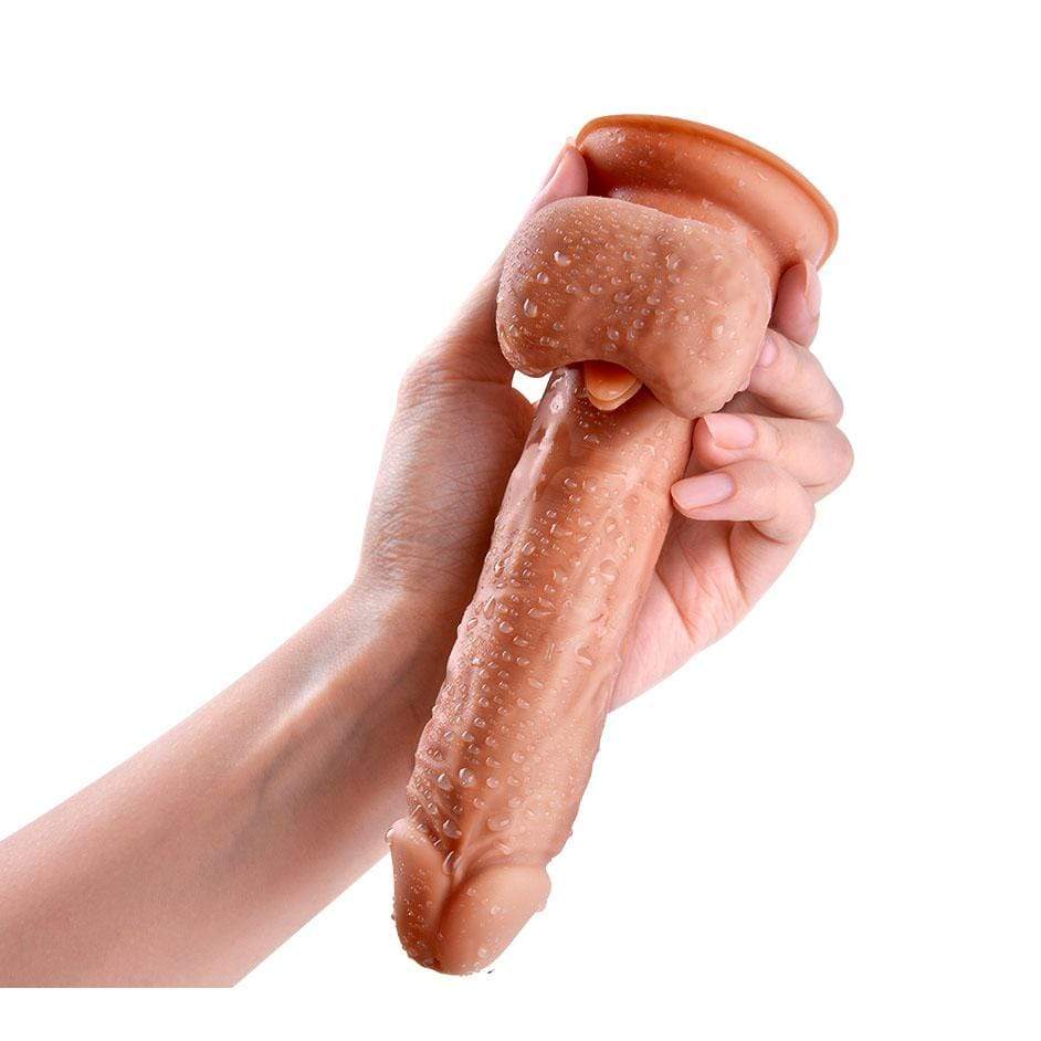 ซิลิโคน TPE - อุปกรณ์กระตุ้นความรู้สึก Dildo Scorpio Thrusting Realistic (สีเบจ) ของเล่นทางเพศสำหรับผู้หญิง