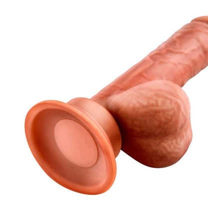 ซิลิโคน TPE - อุปกรณ์กระตุ้นความรู้สึก Dildo Scorpio Thrusting Realistic (สีเบจ) ของเล่นทางเพศสำหรับผู้หญิง