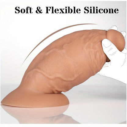 Extra-Large 7.5 Silicone Anal Dildo With Strong Suction Cup - Thick. No Balls For Deep Stretch & Pleasure - Waterproof. Latex-Free Adult Sex Toy For Experienced Men And Women Anal Sex Toy For Men Big Dildoes For Woman